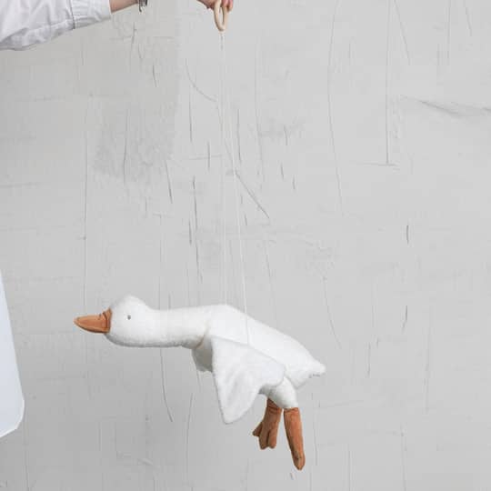 Hello Honey® Hanging Plush Goose Decoration